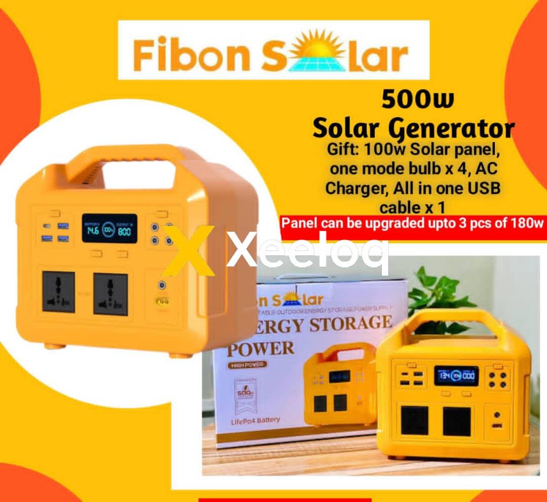 Fibon 500w solar generator
