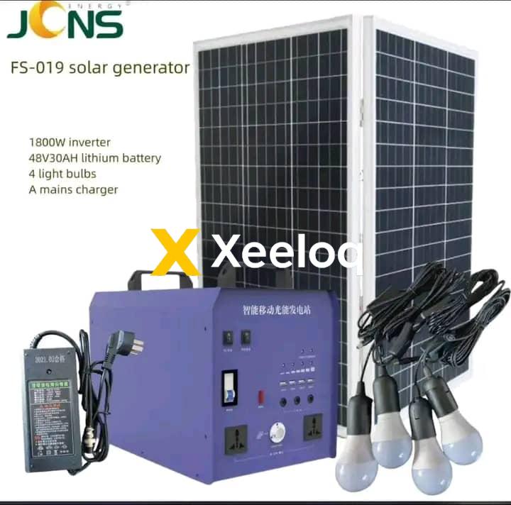 JCNS 1800w solar generator