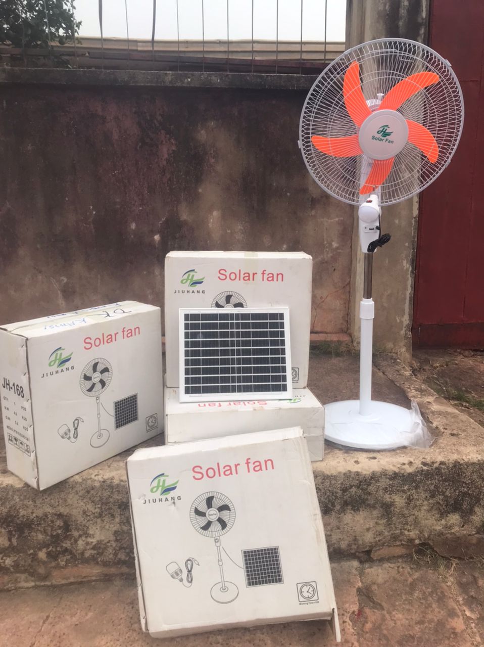 Solar Fan Product Shot JH-168 Model